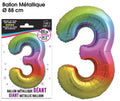 Riesenballon 88cm Metallisch Bunt 3