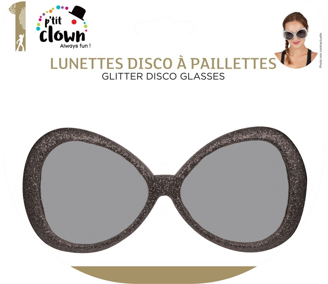 Disco-Fliegenbrille - silber