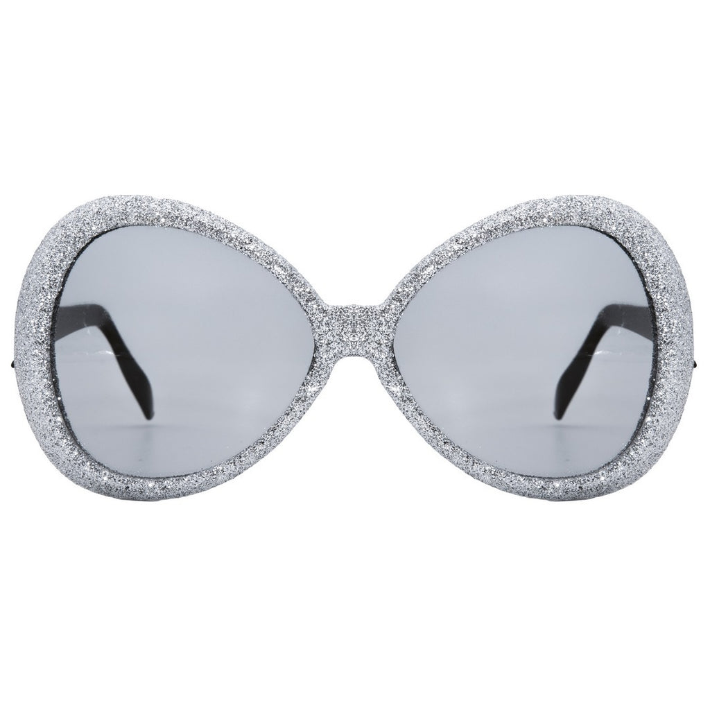 Lunettes disco mouche - argent