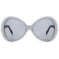 Lunettes disco mouche - argent