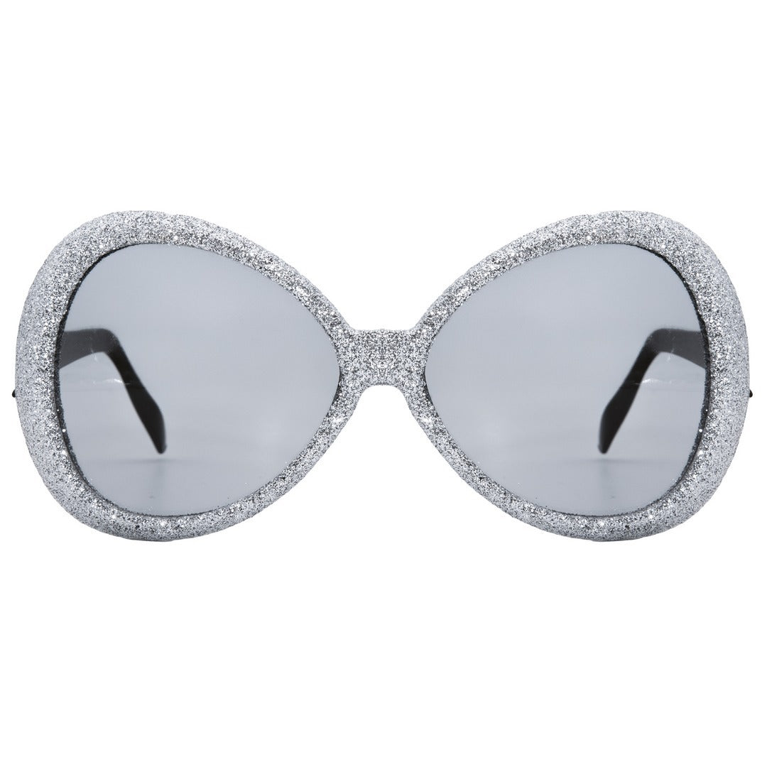 Disco-Fliegenbrille - silber
