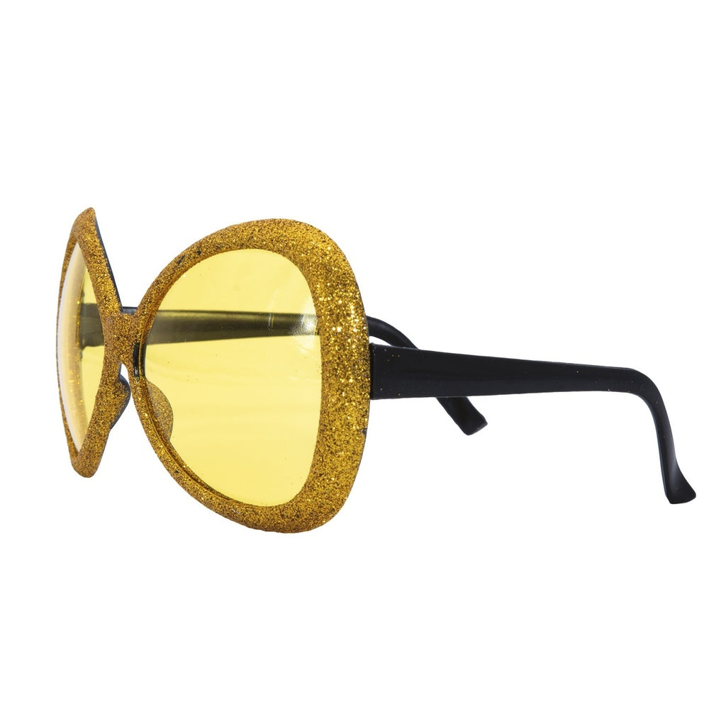 Lunettes disco mouche - or