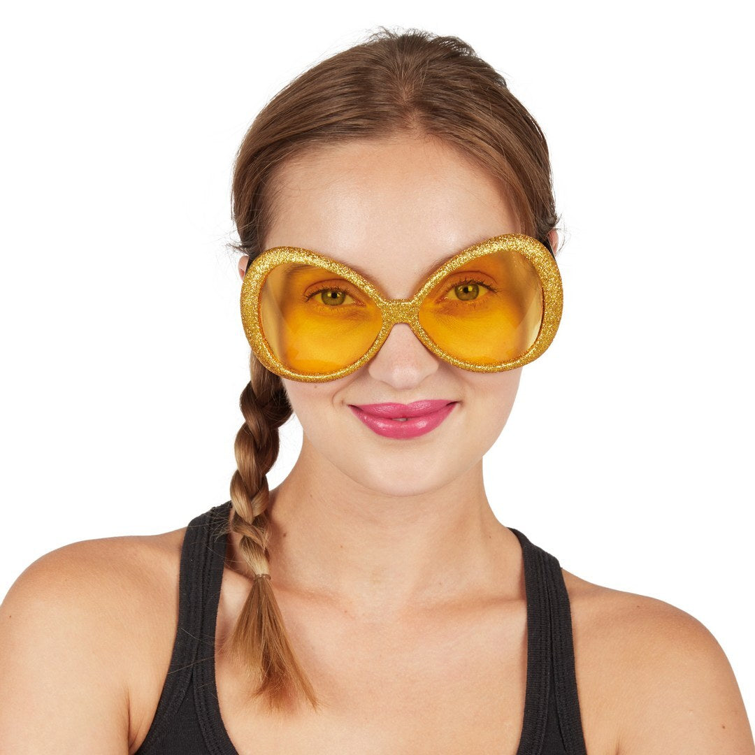 Disco-Fliegenbrille - gold