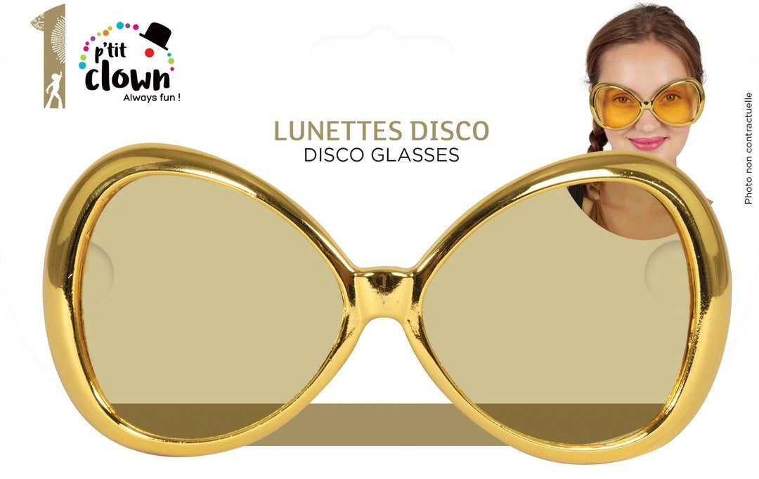 Disco-Fliegenbrille - gold