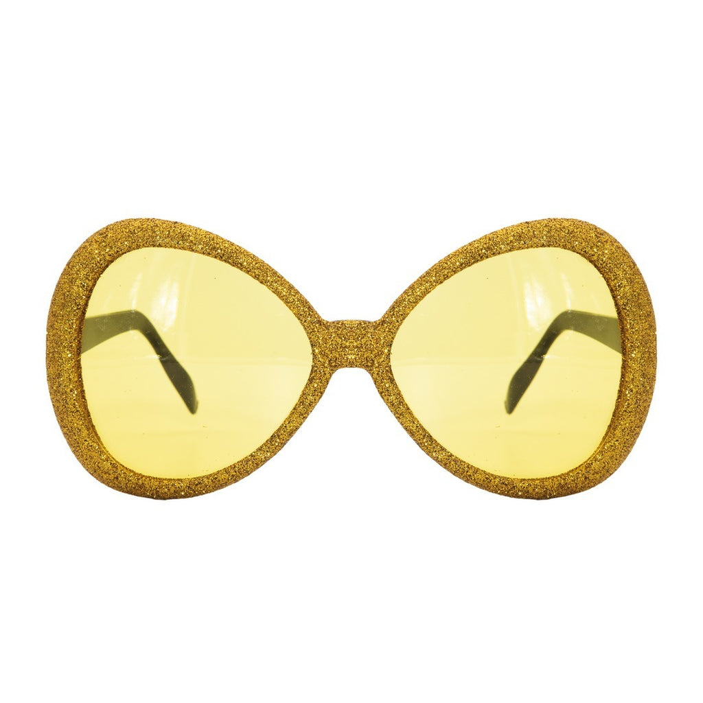 Lunettes disco mouche - or