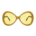 Lunettes disco mouche - or
