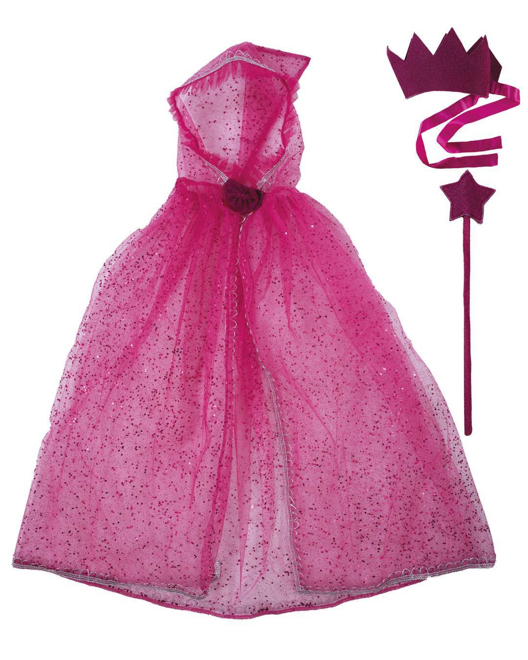 Set Prinzessin - Kind - rosa - Einheitsgröße