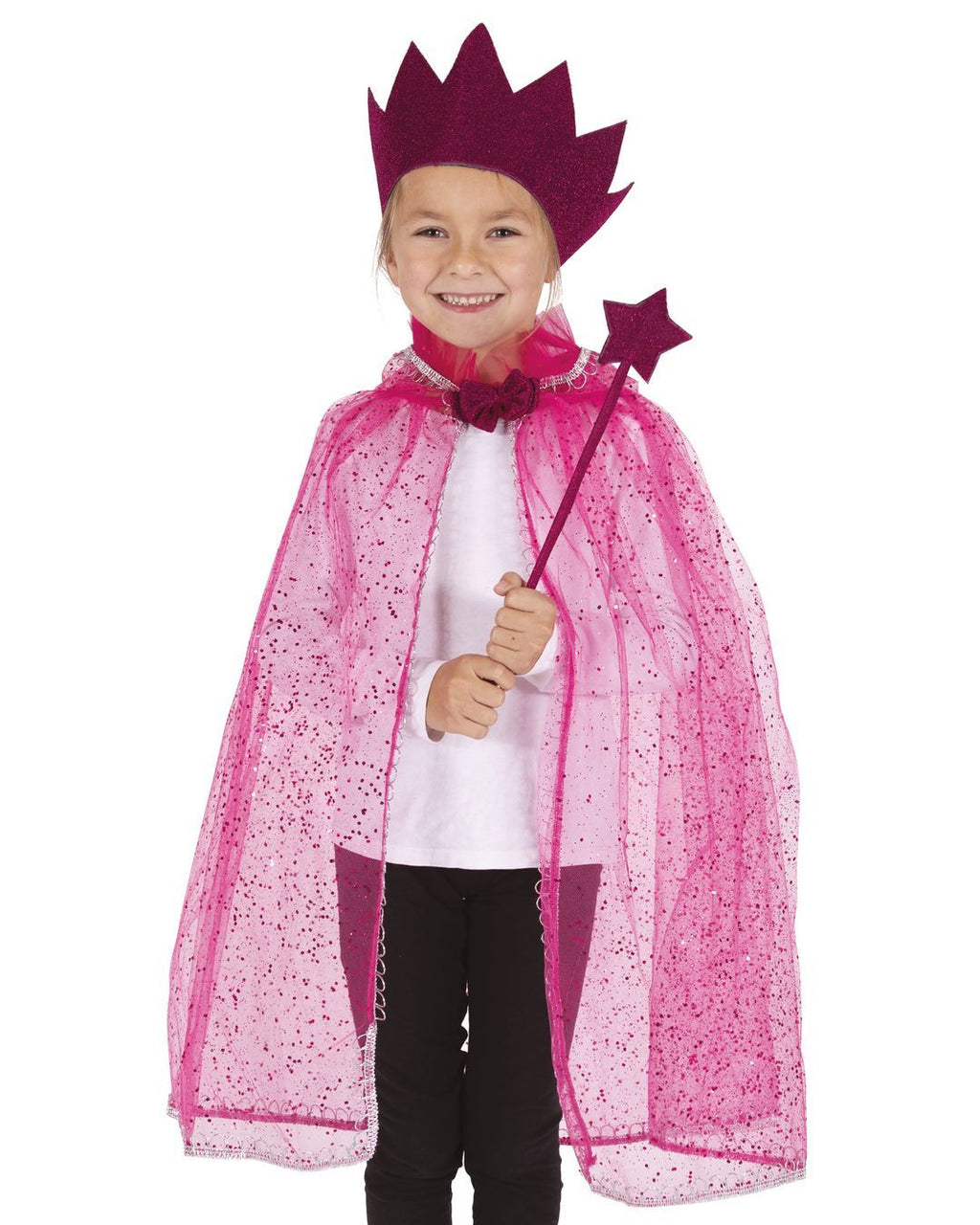 Set Prinzessin - Kind - rosa - Einheitsgröße
