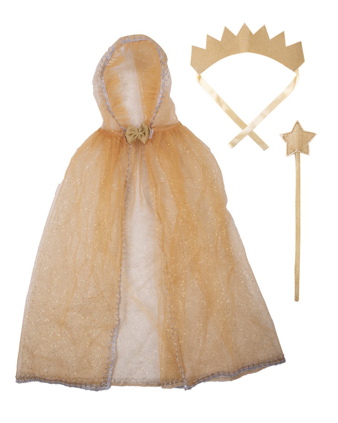 Prinzessinnen-Set – Kind – Gold – Einheitsgröße