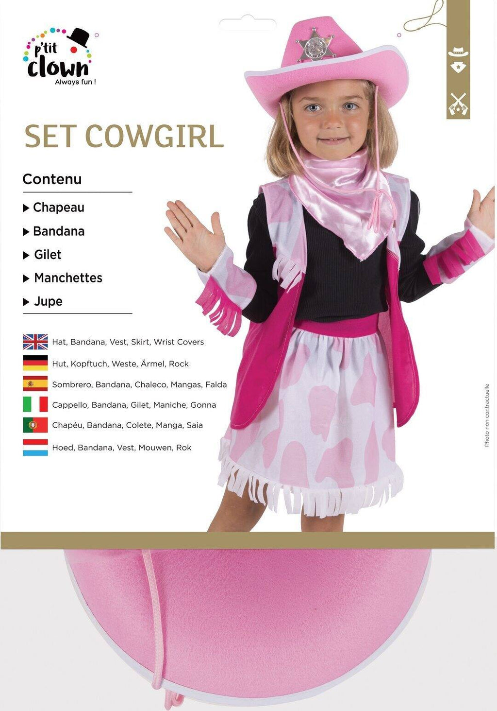 Set cowgirl - enfant - taille unique