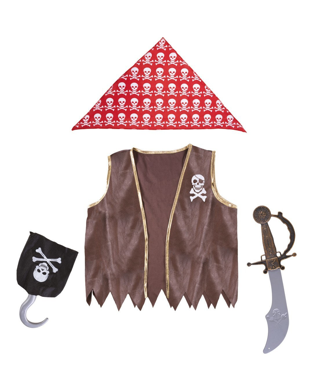 Piraten-Set – Kinder – Einheitsgröße