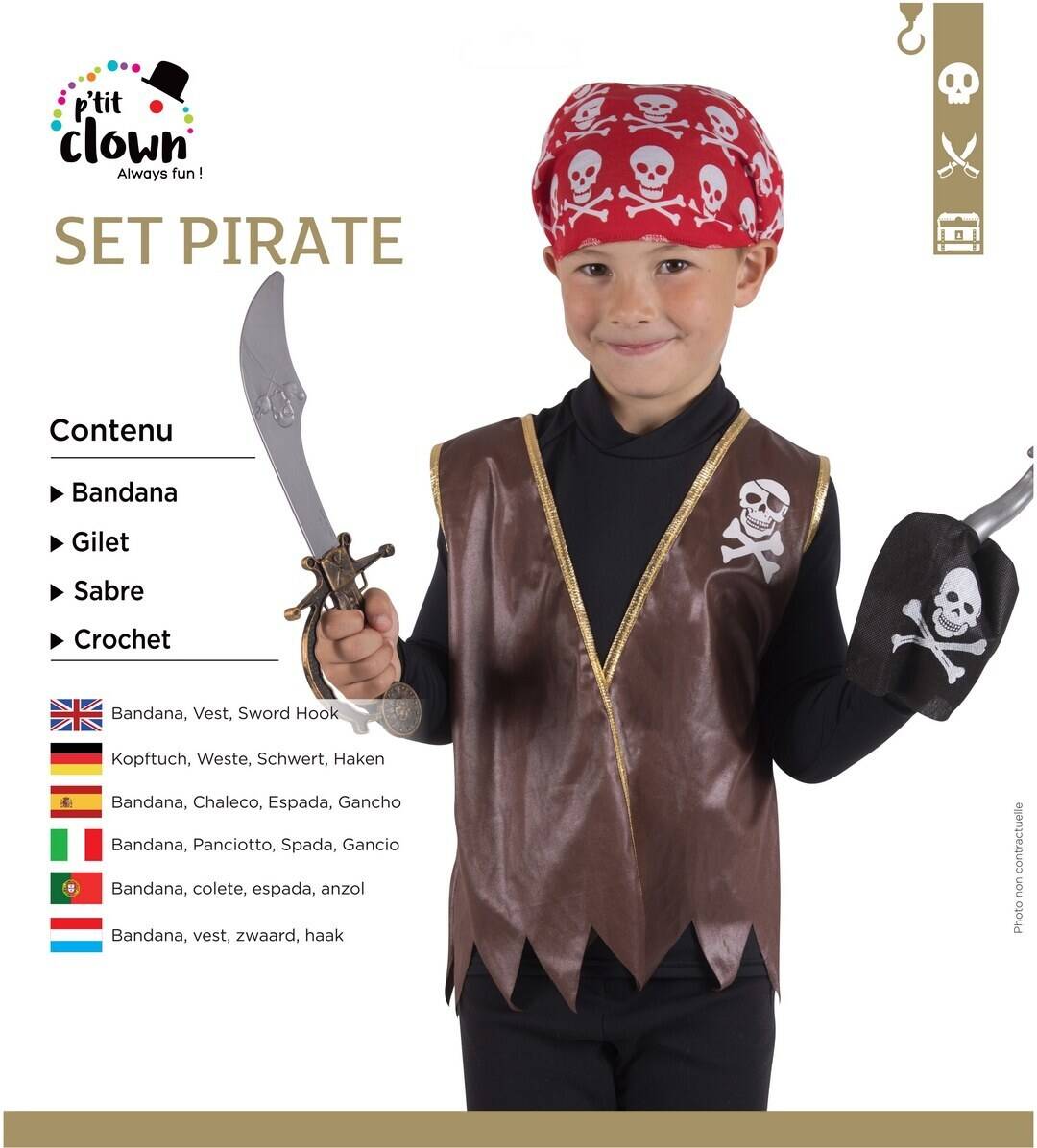 Piraten-Set – Kinder – Einheitsgröße