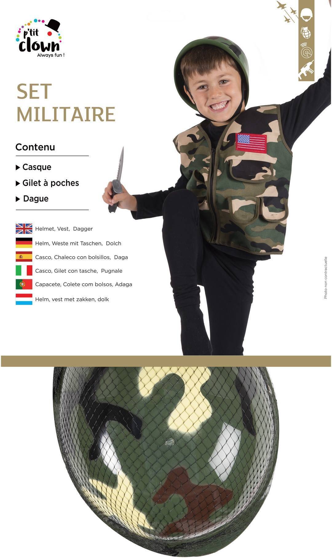 Set militaire - enfant - taille unique