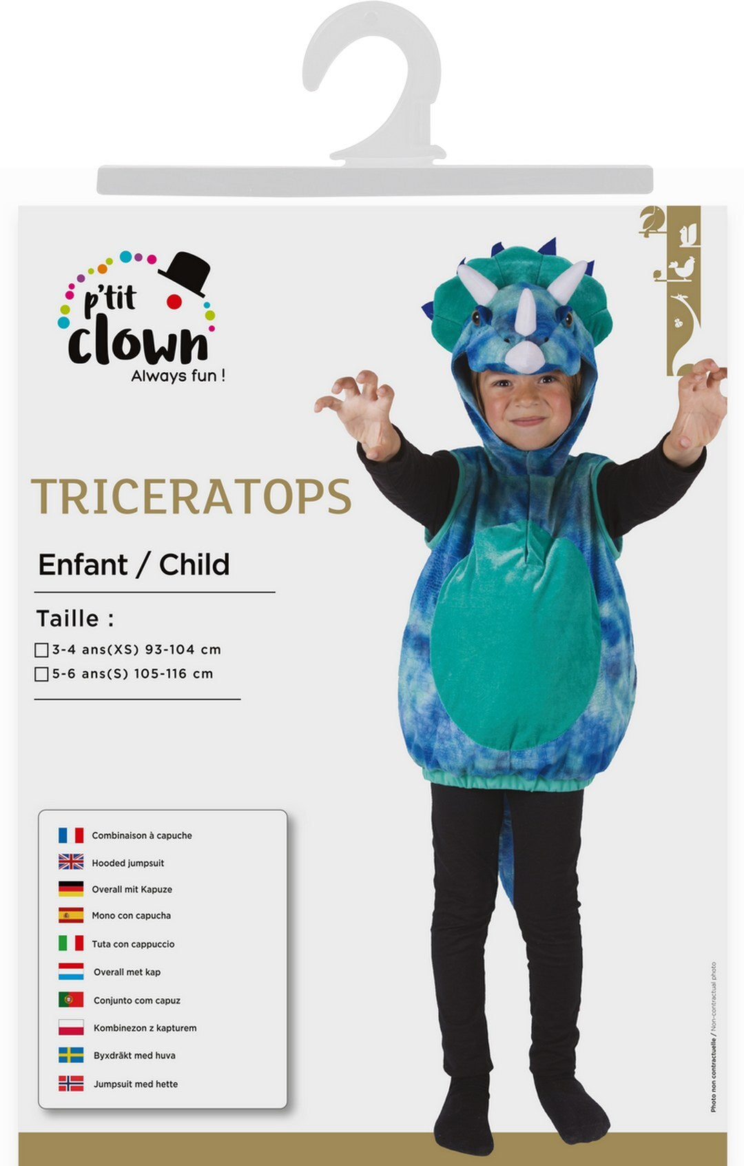 Costume triceratops - enfant