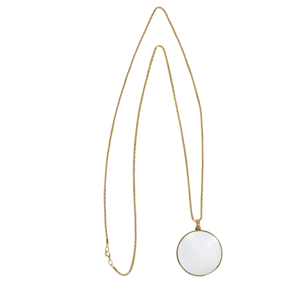 Monokel mit Metallkette - Gold