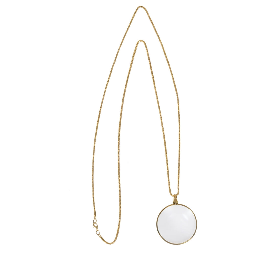 Monokel mit Metallkette - Gold