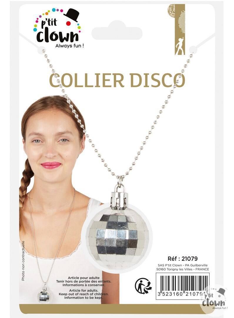 Disco-Kugelkette – silber