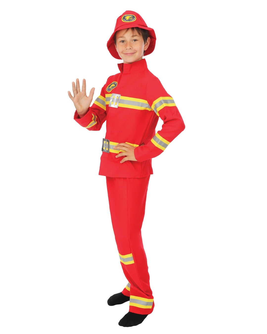 Costume pompier - enfant - rouge