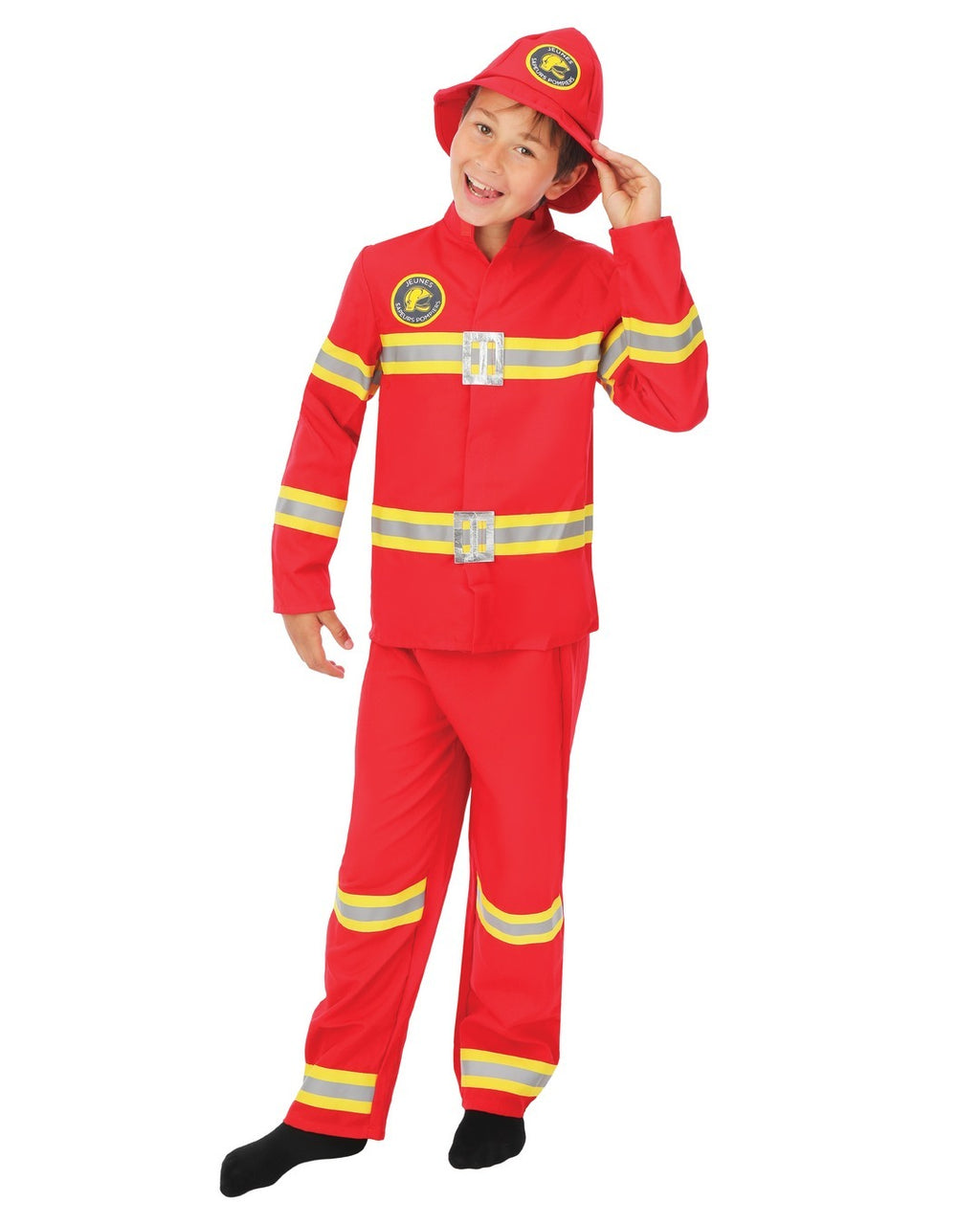 Costume pompier - enfant - rouge
