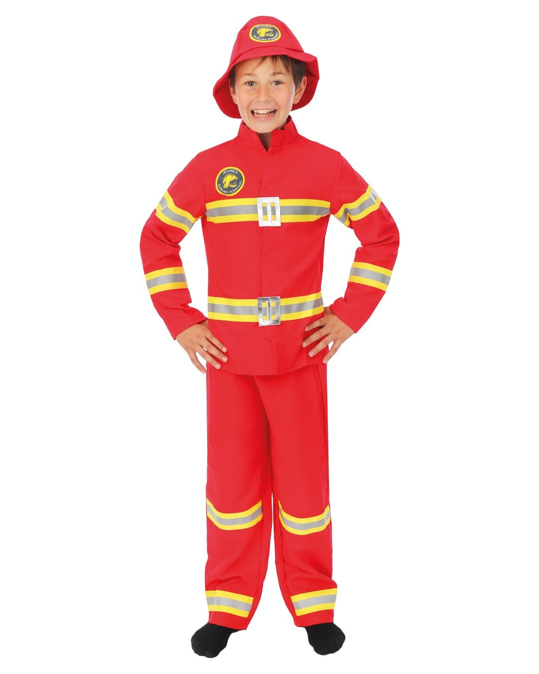 Costume pompier - enfant - rouge