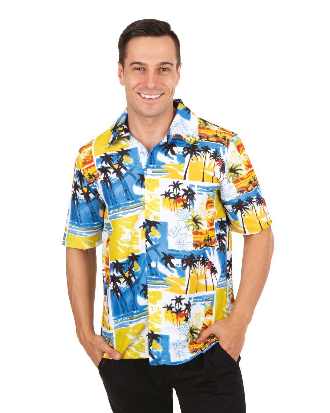 Chemise Hawaïenne palmiers - adulte