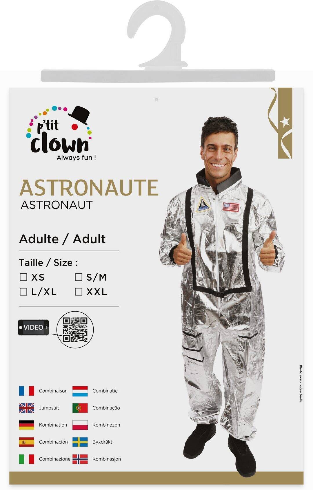 Astronautenkostüm - Herren - Silber