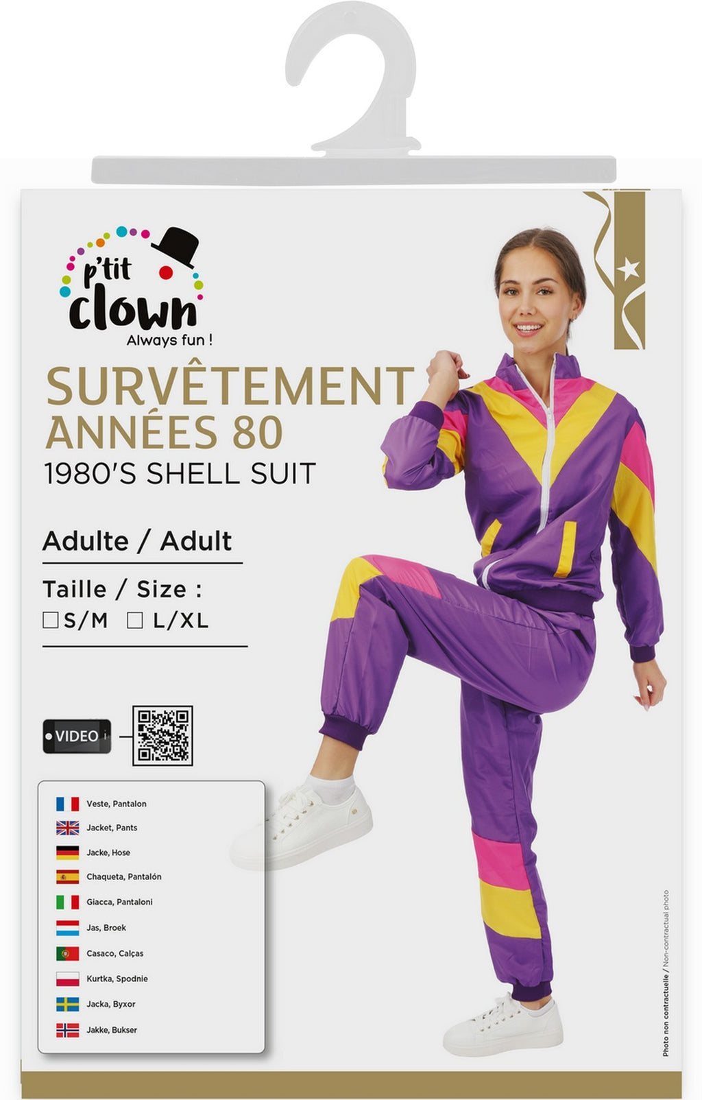 Costume survêtement années 80