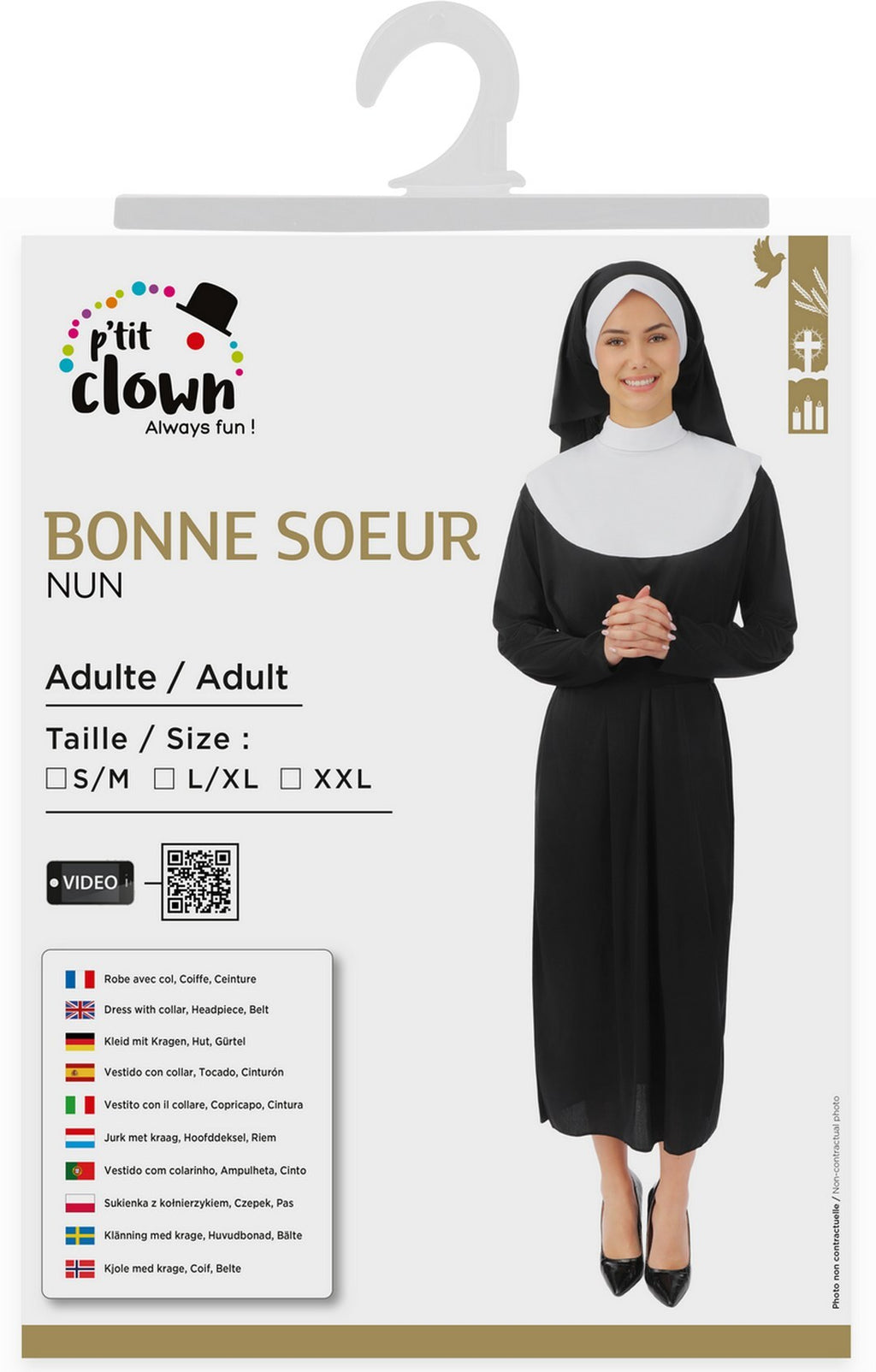 Costume bonne sœur - adulte