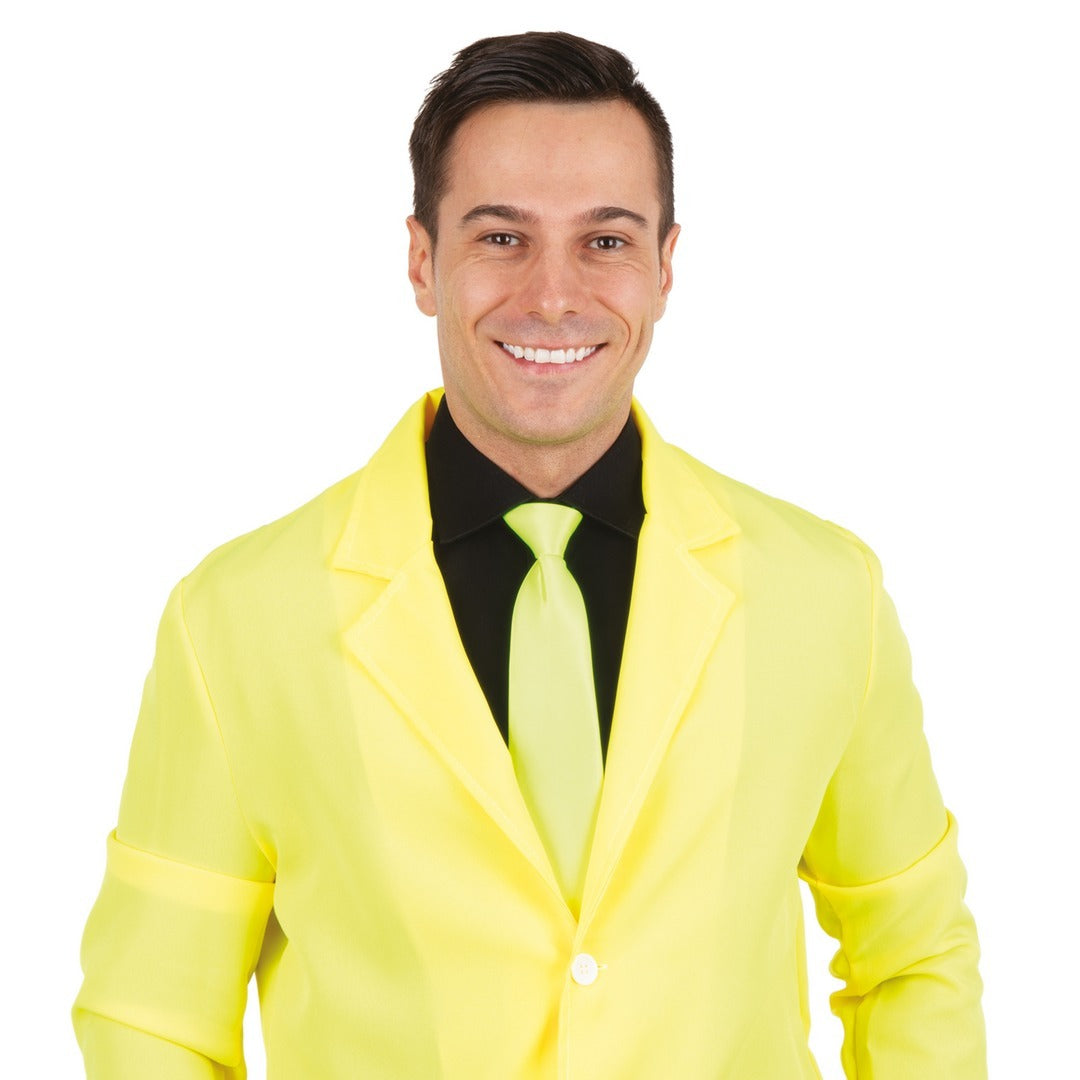 Cravate - jaune fluo
