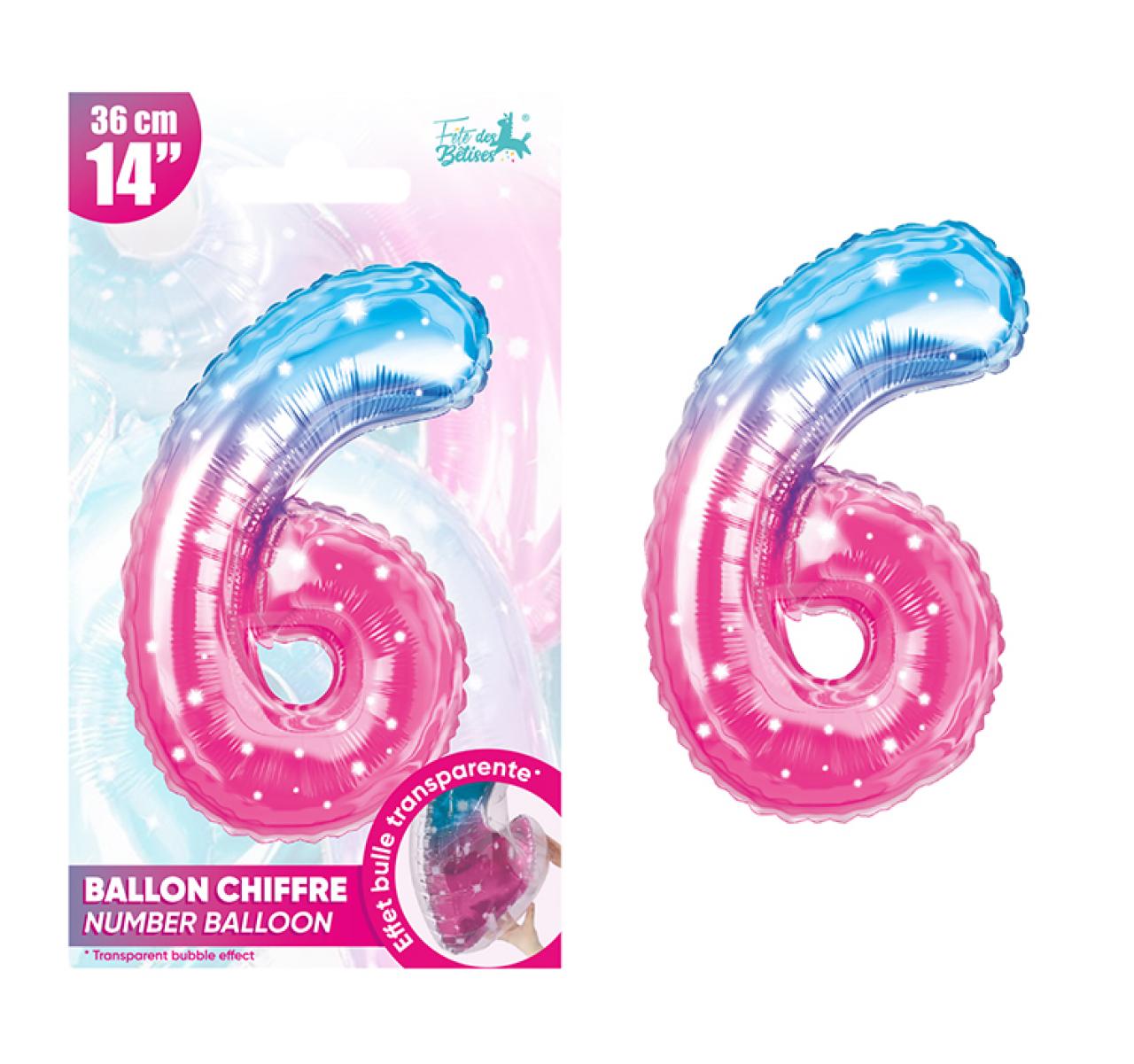 FEEHAFTES METALLBALLON 6