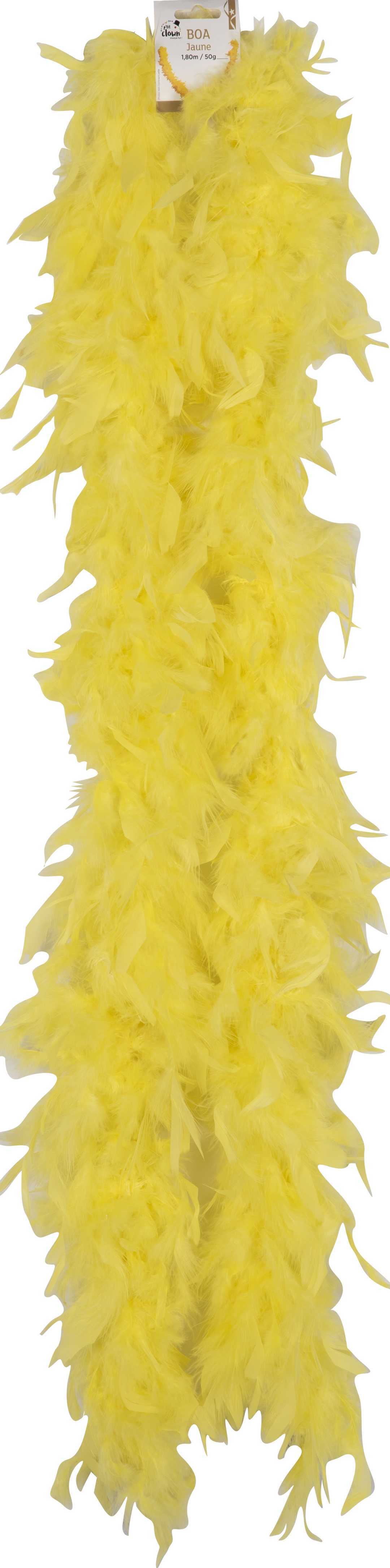 Boa plumes - jaune