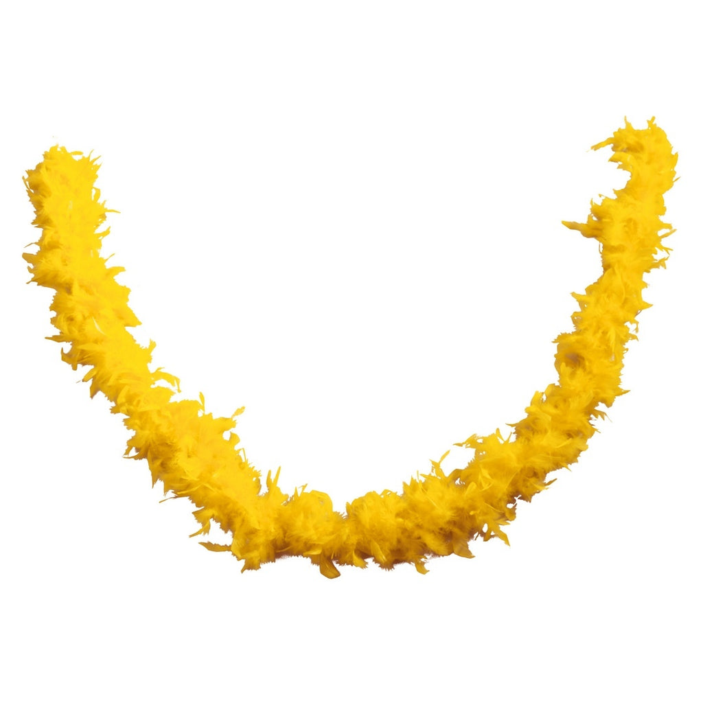 Boa plumes - jaune
