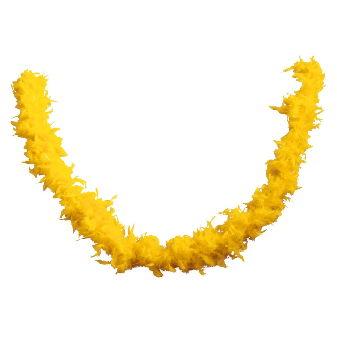 Boa plumes - jaune