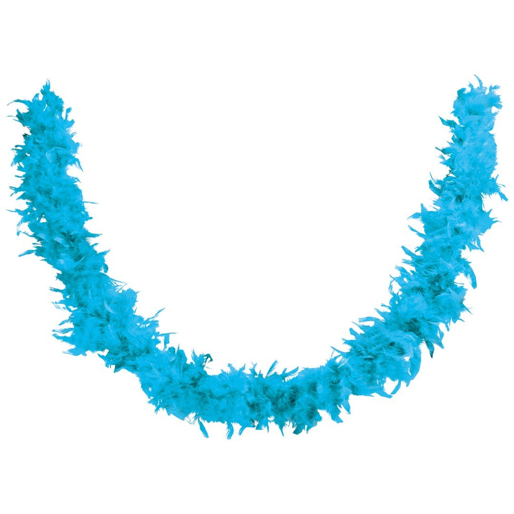 Boa plumes - bleu turquoise