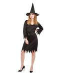 Costume sorcière simple - noir - adulte