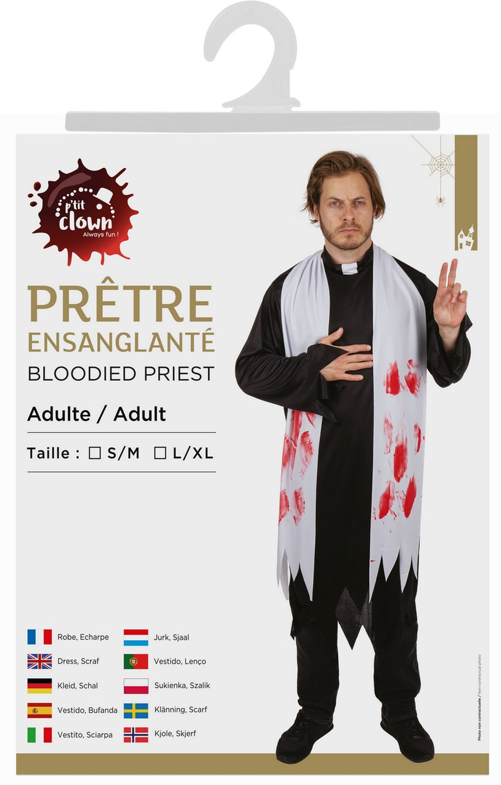 Blutiges Priesterkostüm - Erwachsene