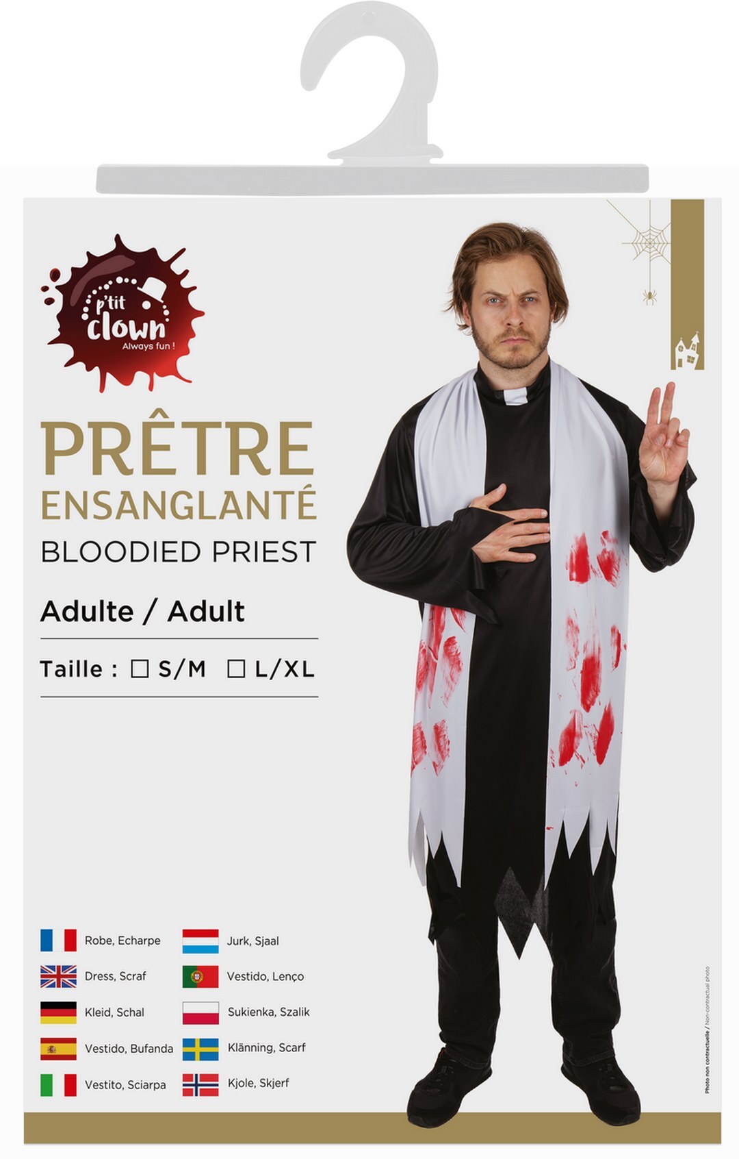 Blutiges Priesterkostüm - Erwachsene