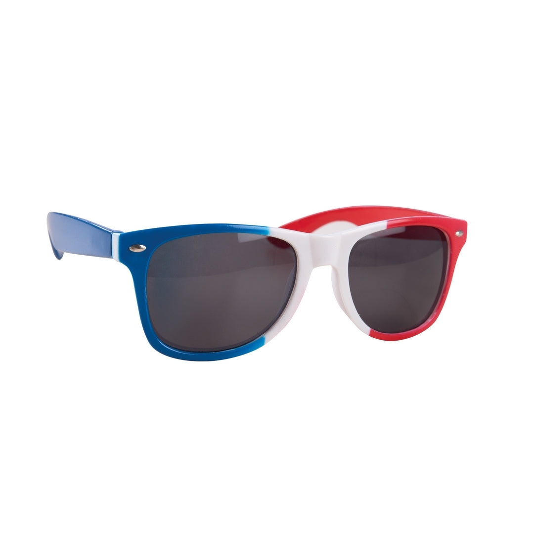 Lunettes bleu, blanc, rouge - homme