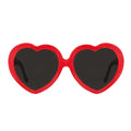 Lunettes coeur - rouge