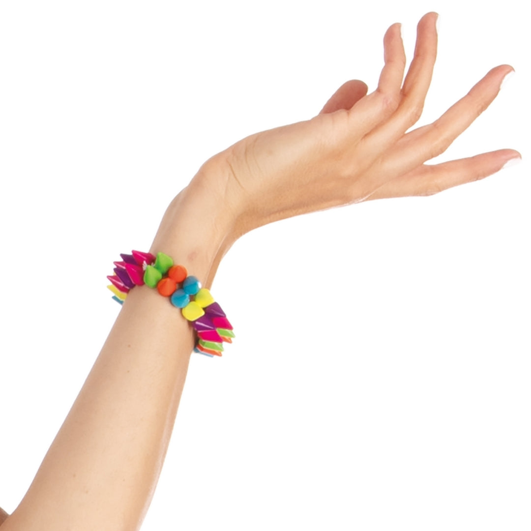 Punk-Armband - neonfarben, mehrfarbig