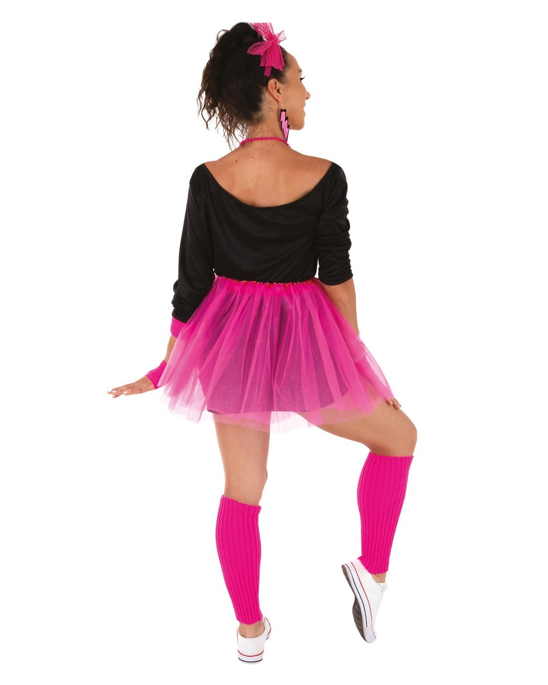 Costume tutu années 80 - adulte - taille unique - rose fluo