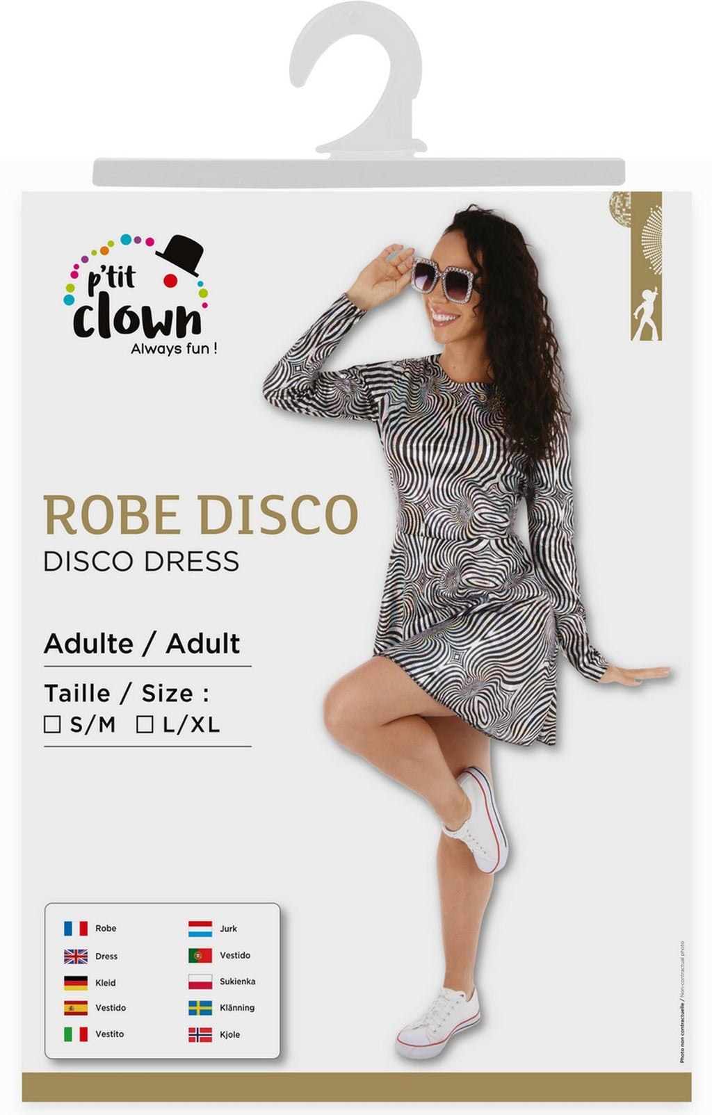 Disco-Kleid - silber - Erwachsene -