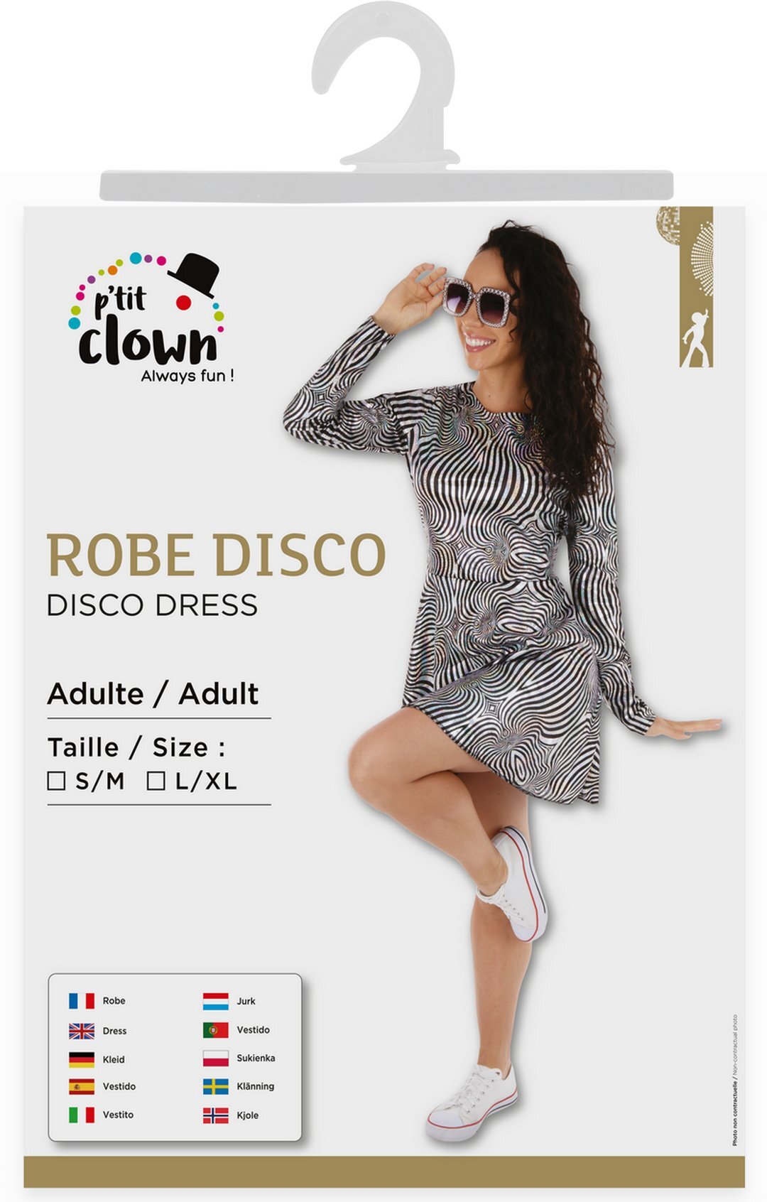 Disco-Kleid - silber - Erwachsene -