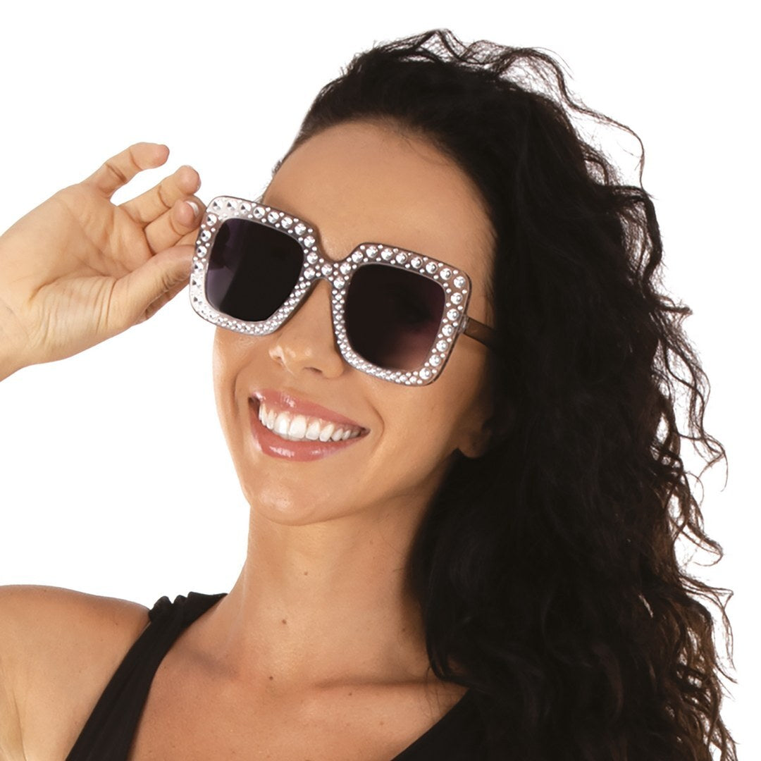 Disco-Brille - Silber
