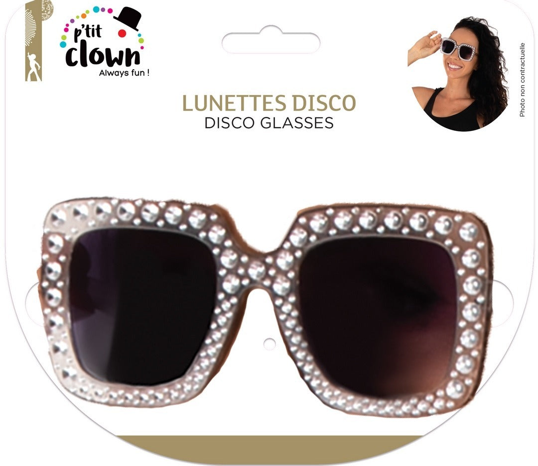 Disco-Brille - Silber