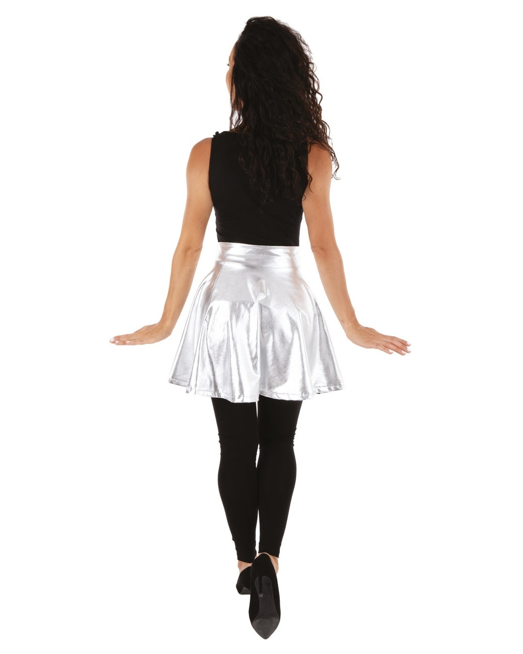 Jupe disco - adulte - taille unique - argent