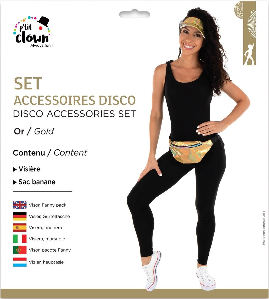 Disco-Accessoire-Set - Gold - Erwachsene