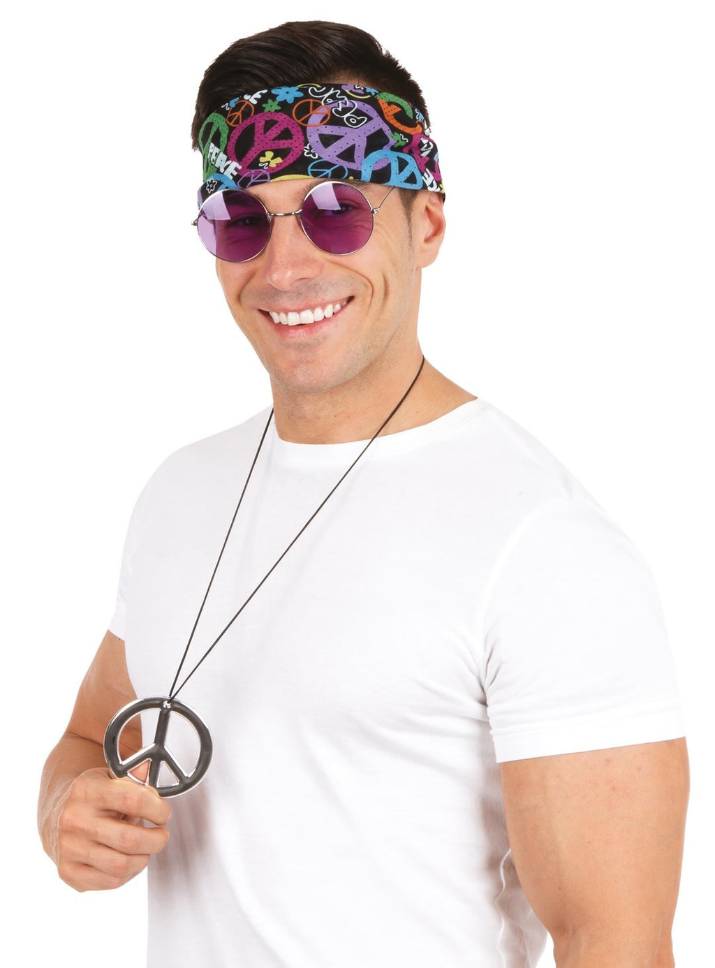 Set hippie homme - adulte - taille unique