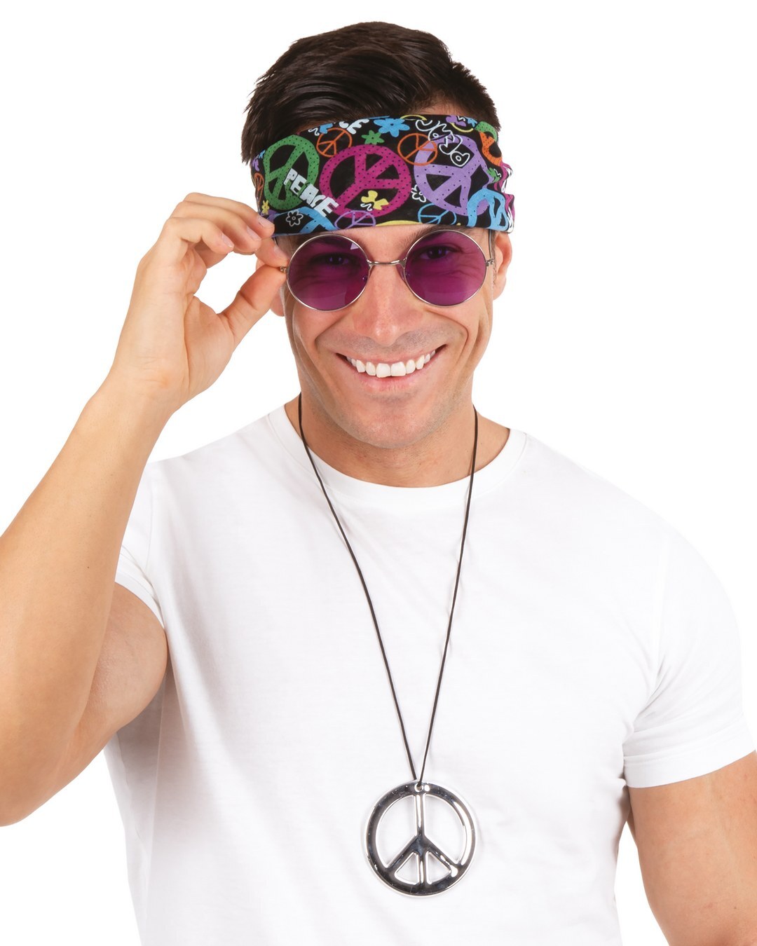 Set hippie homme - adulte - taille unique