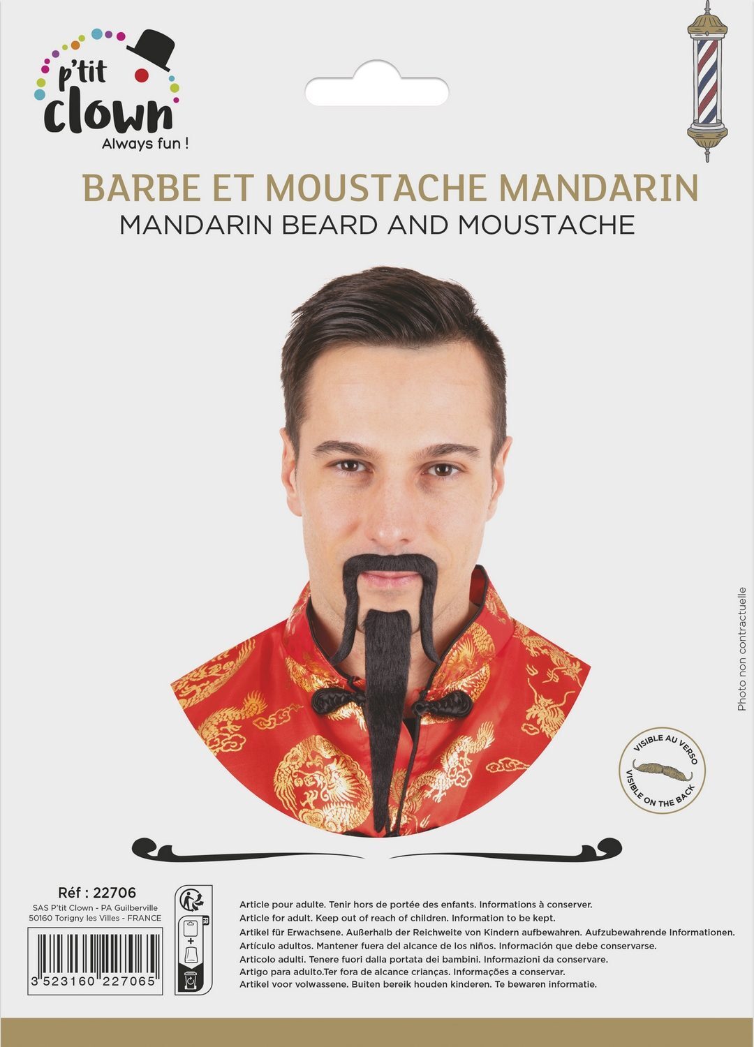 Schnurrbart und Bart - Mandarin